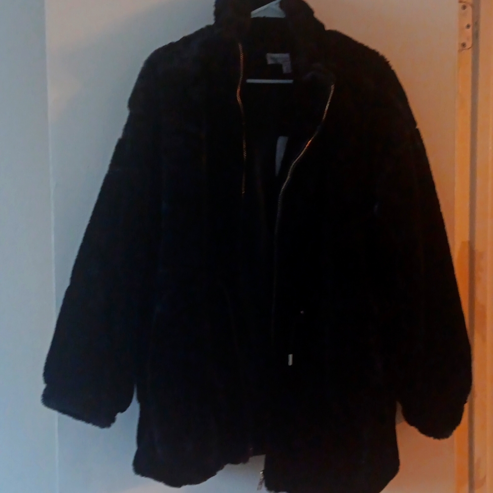 Faux fur jacket
